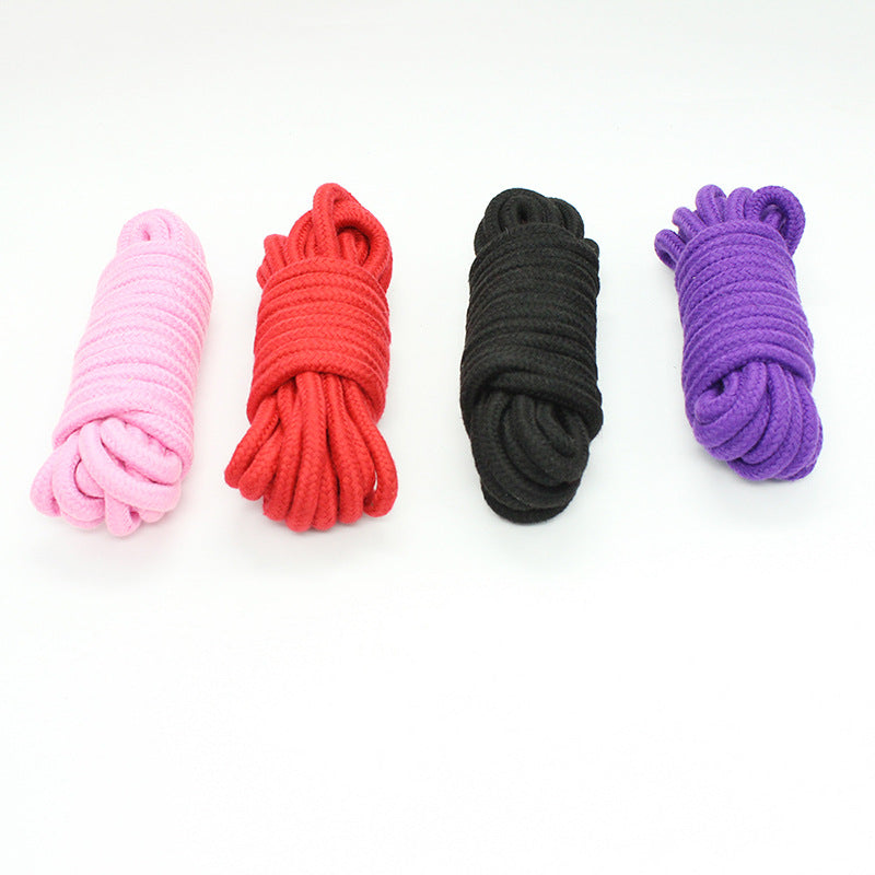 4pcs Couple's Fun Alternative Living Toys Sex Toys with Metal Head 5 Meters Cotton Rope