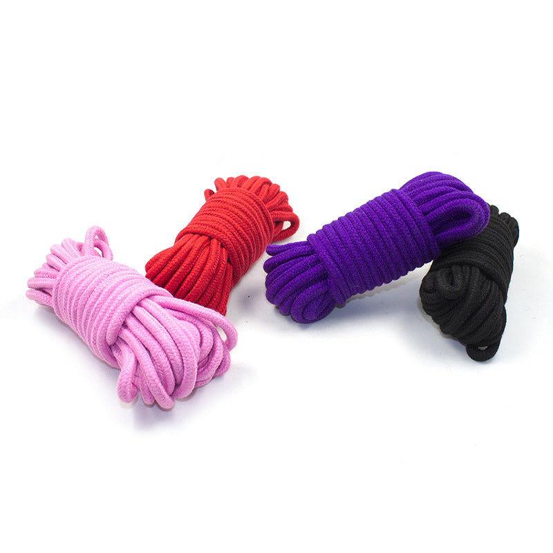 4pcs Couple's Fun Alternative Living Toys Sex Toys with Metal Head 5 Meters Cotton Rope