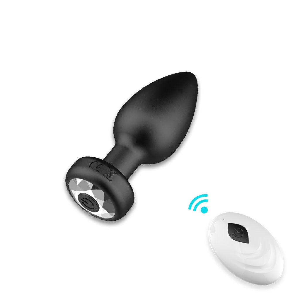 Rechargeable remote control fun vibrator liquid silicone anal sex supplies anal expander backyard anal plug