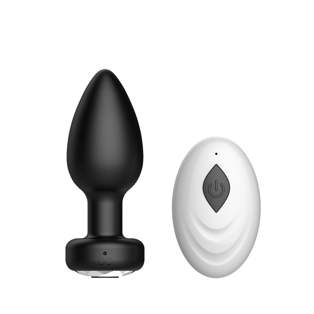 Rechargeable remote control fun vibrator liquid silicone anal sex supplies anal expander backyard anal plug