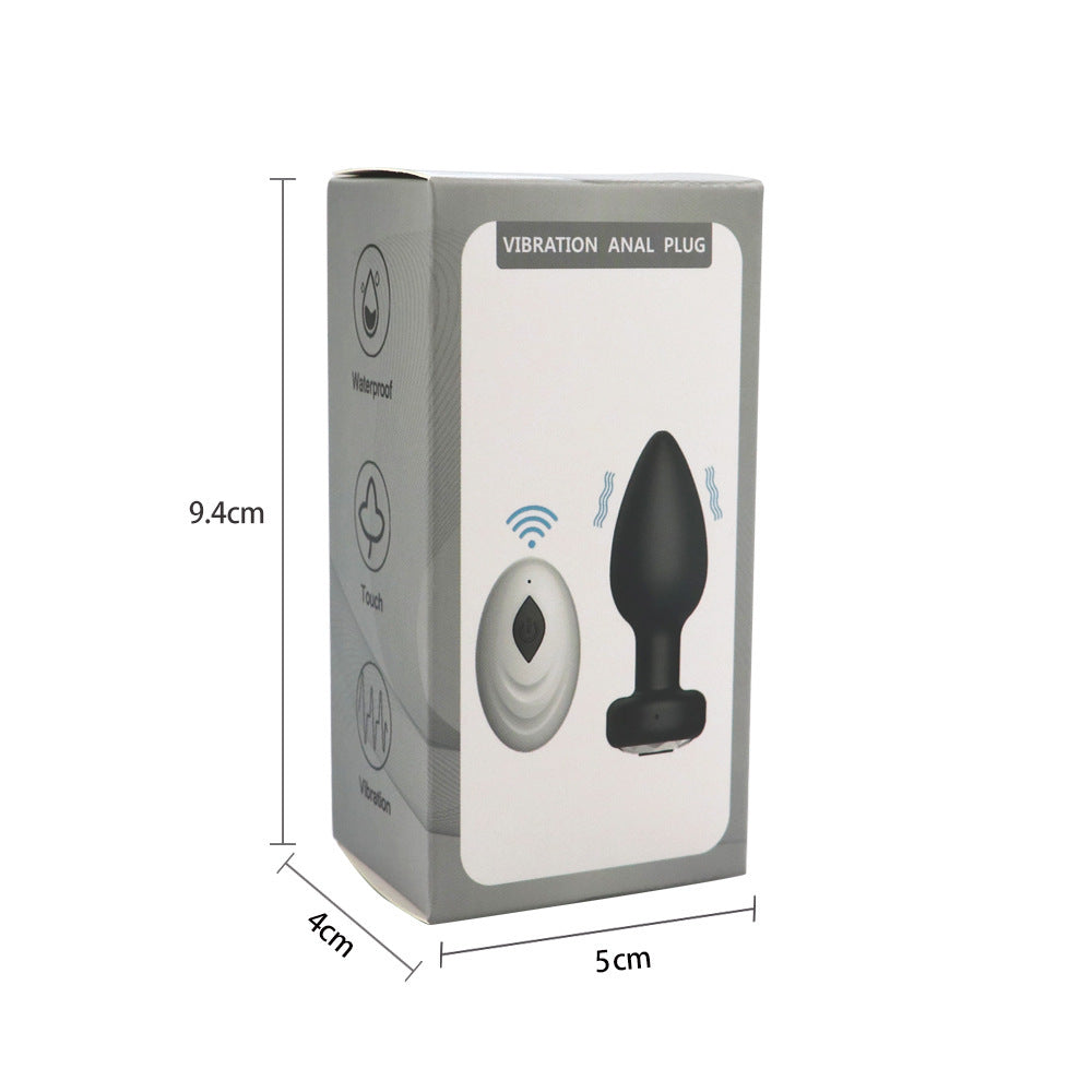 Rechargeable remote control fun vibrator liquid silicone anal sex supplies anal expander backyard anal plug